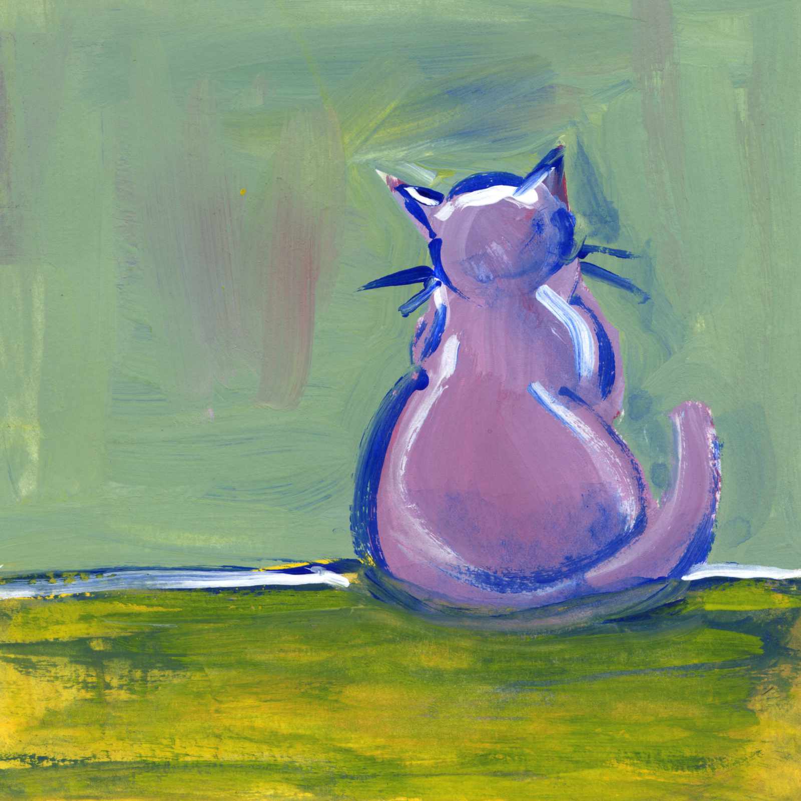 A painting of the best cat in the world.